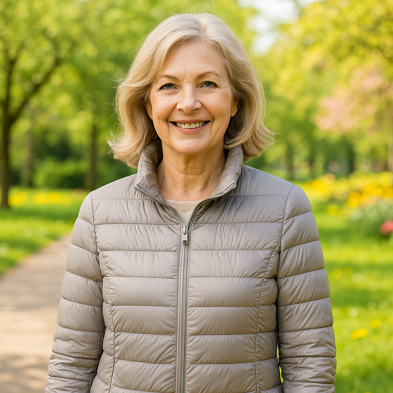 ULLA | Grey Classic Padded Jacket