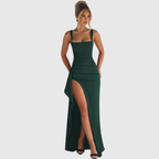 CELL | Elegant Formal Slip Maxi Dress With Open Back