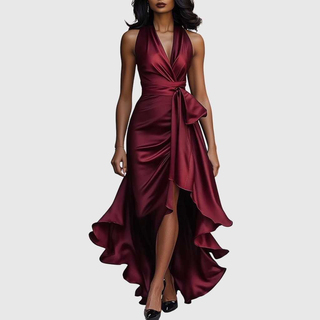 AMELYA | Evening Wrap Maxi Dress
