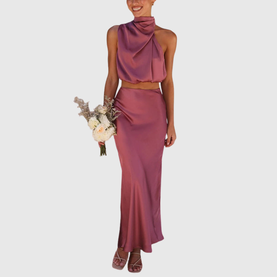 EMILY | Drape Maxi Set