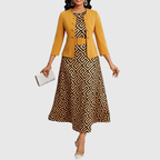 AMELIE | Printed Belted Two-Piece Set