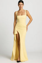 CERIDWEN | Asymmetric Evening Dress With High Slit