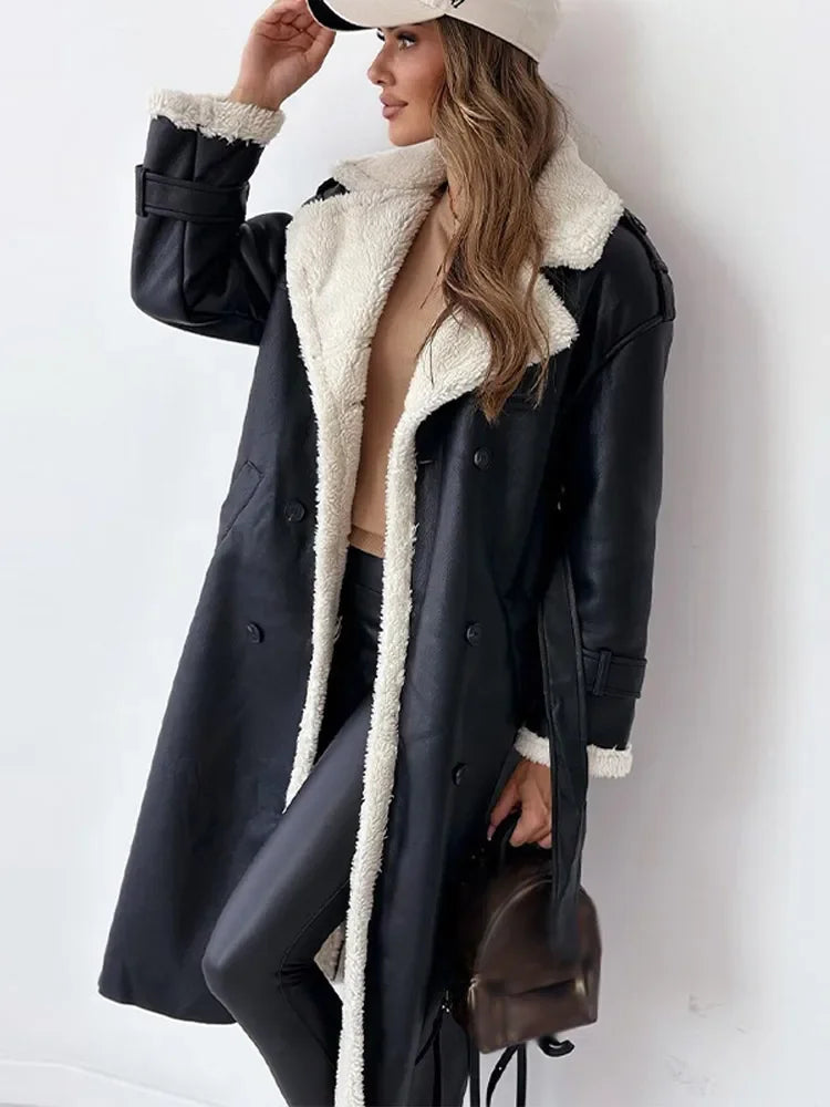 THALISSA | Textured Cream Trench Coat