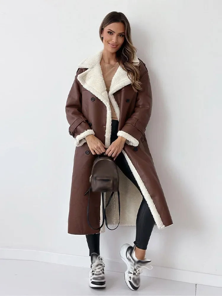 THALISSA | Textured Cream Trench Coat