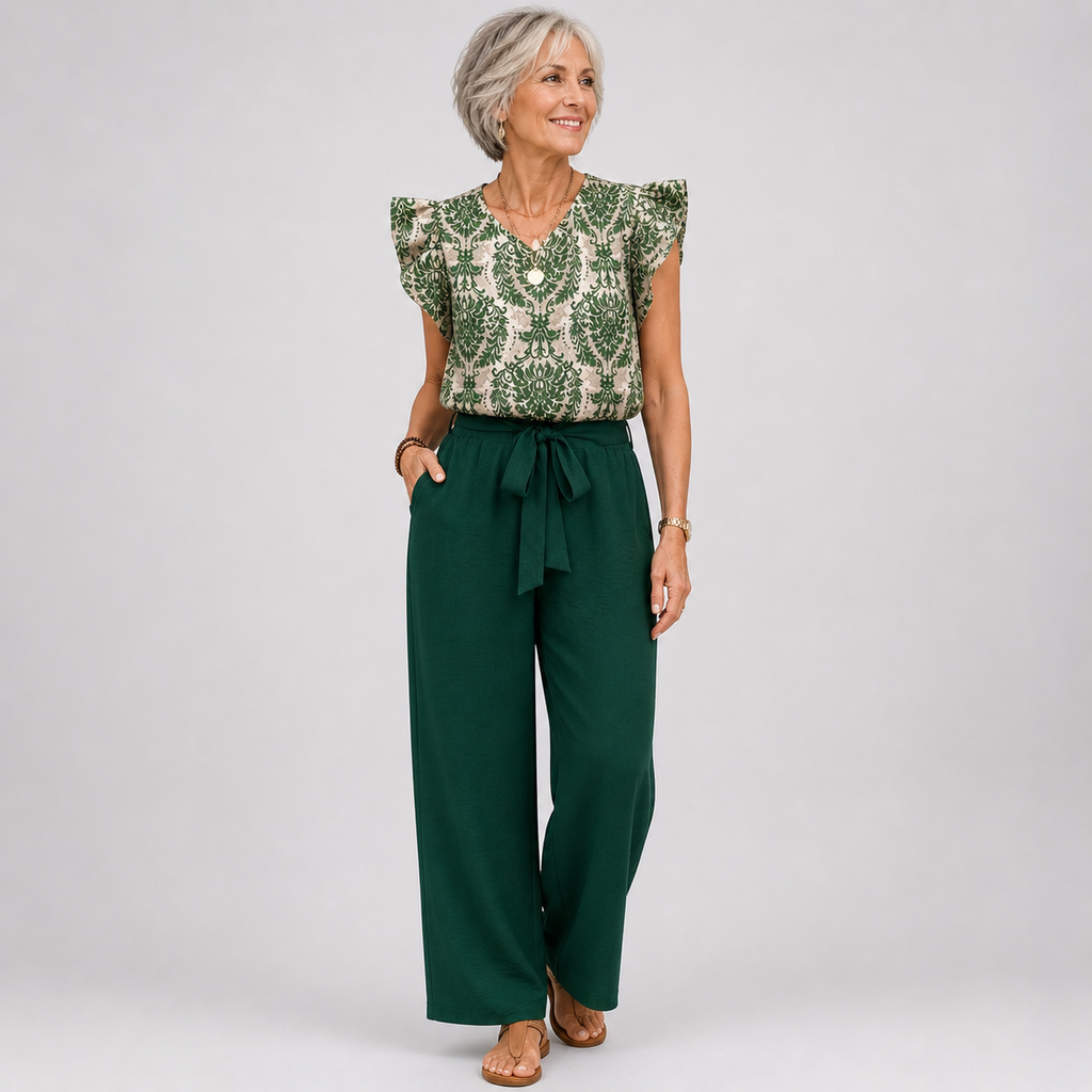 AMELIA | Elegant Paisley Two-Piece Set