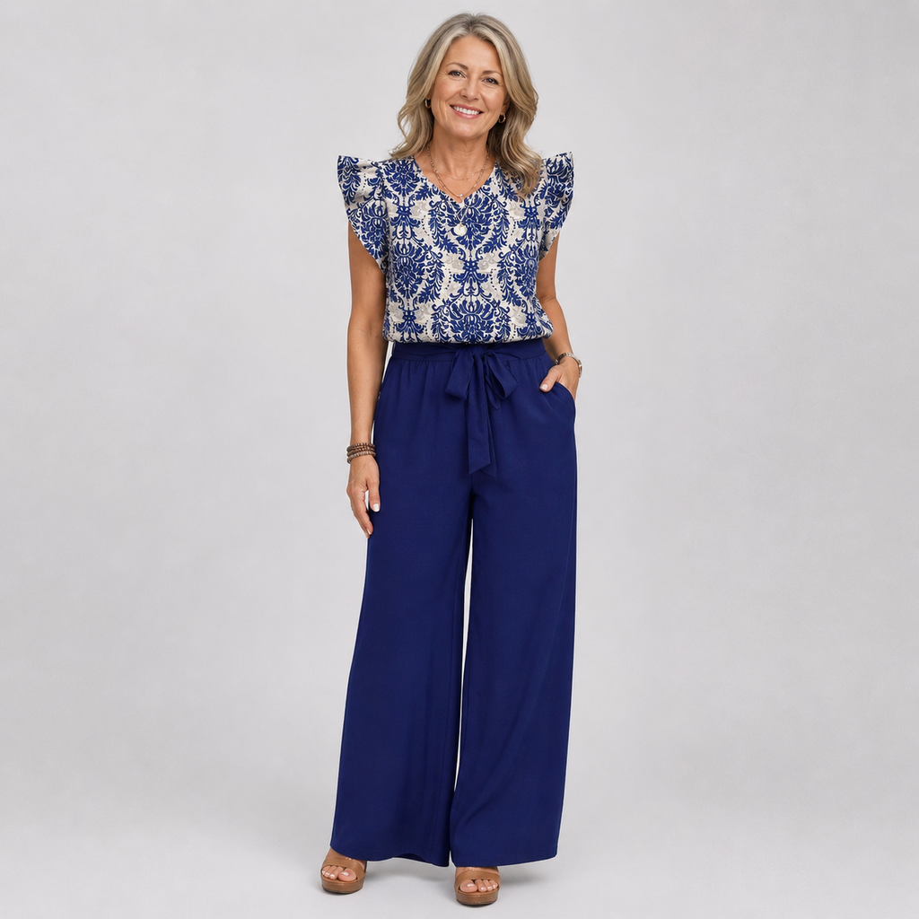 AMELIA | Elegant Paisley Two-Piece Set