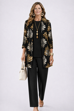 AUDREY | Draped Three-Piece Trouser Set