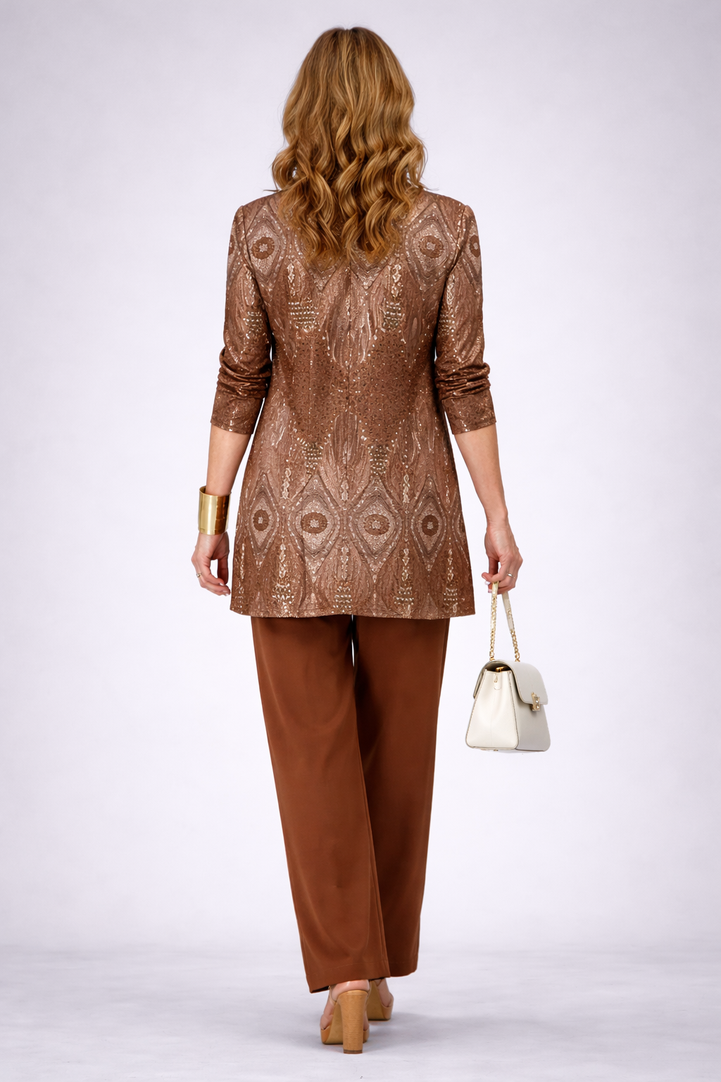 GLENNA | Open-Front Three-Piece Trouser Set