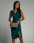 MARGERY | Soft Pleated Midi Dress