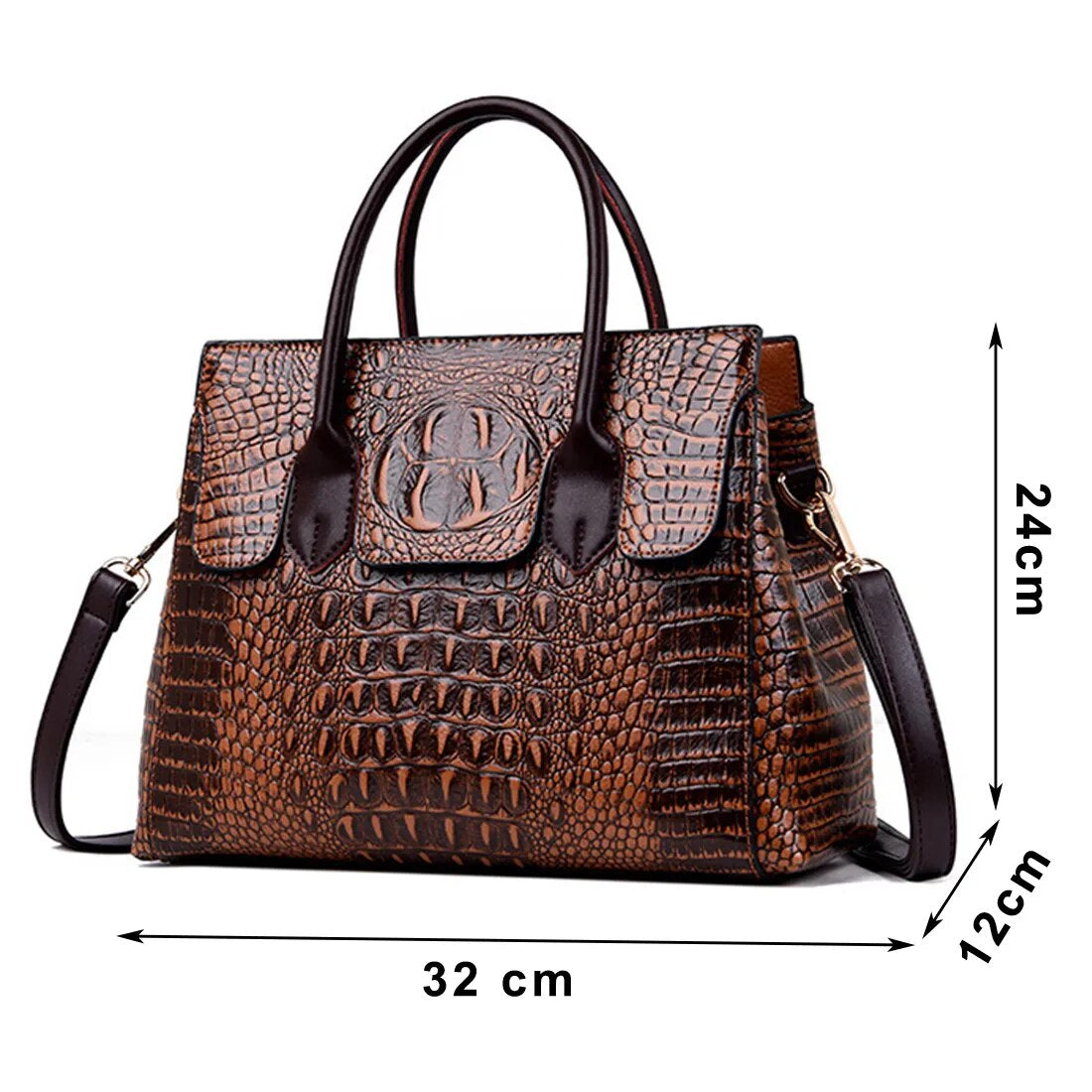 GENUINE | Luxury  Crocodile Designer Handbag