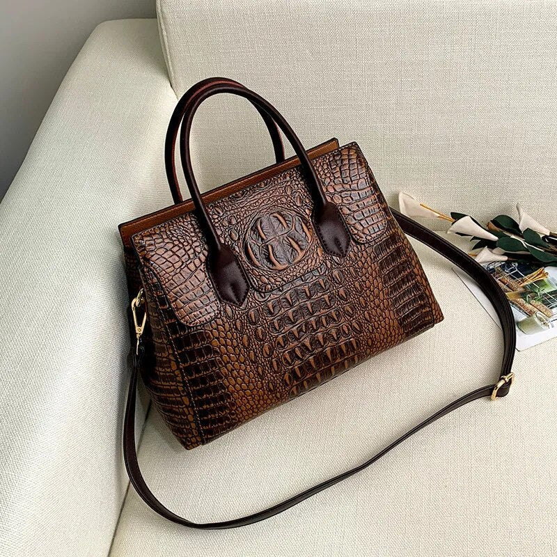 GENUINE | Luxury  Crocodile Designer Handbag