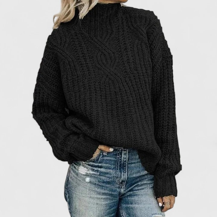 AERYNNA | Cable-Knit Classic Knit Sweater