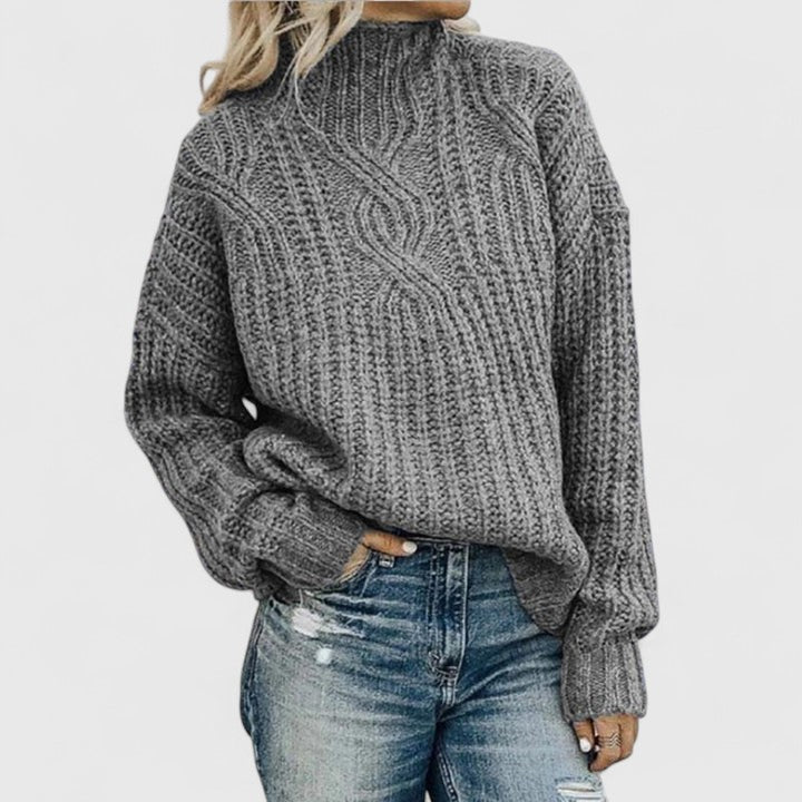 AERYNNA | Cable-Knit Classic Knit Sweater