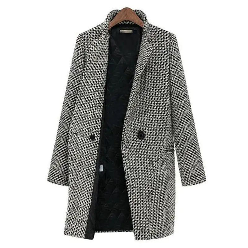 EVADINE | Elegant Long Coat