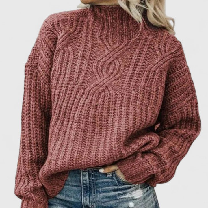 AERYNNA | Cable-Knit Classic Knit Sweater