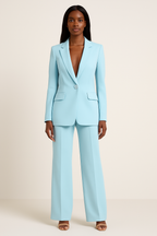 ZOE | Chic Formal Suit Set With Tailored Long Blazer