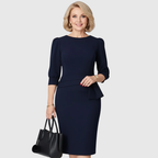 CLAUDINE | Ruffle Midi Dress