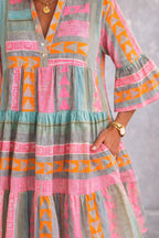 Aurabelletm Timeless Vintage Grace Midi Dress