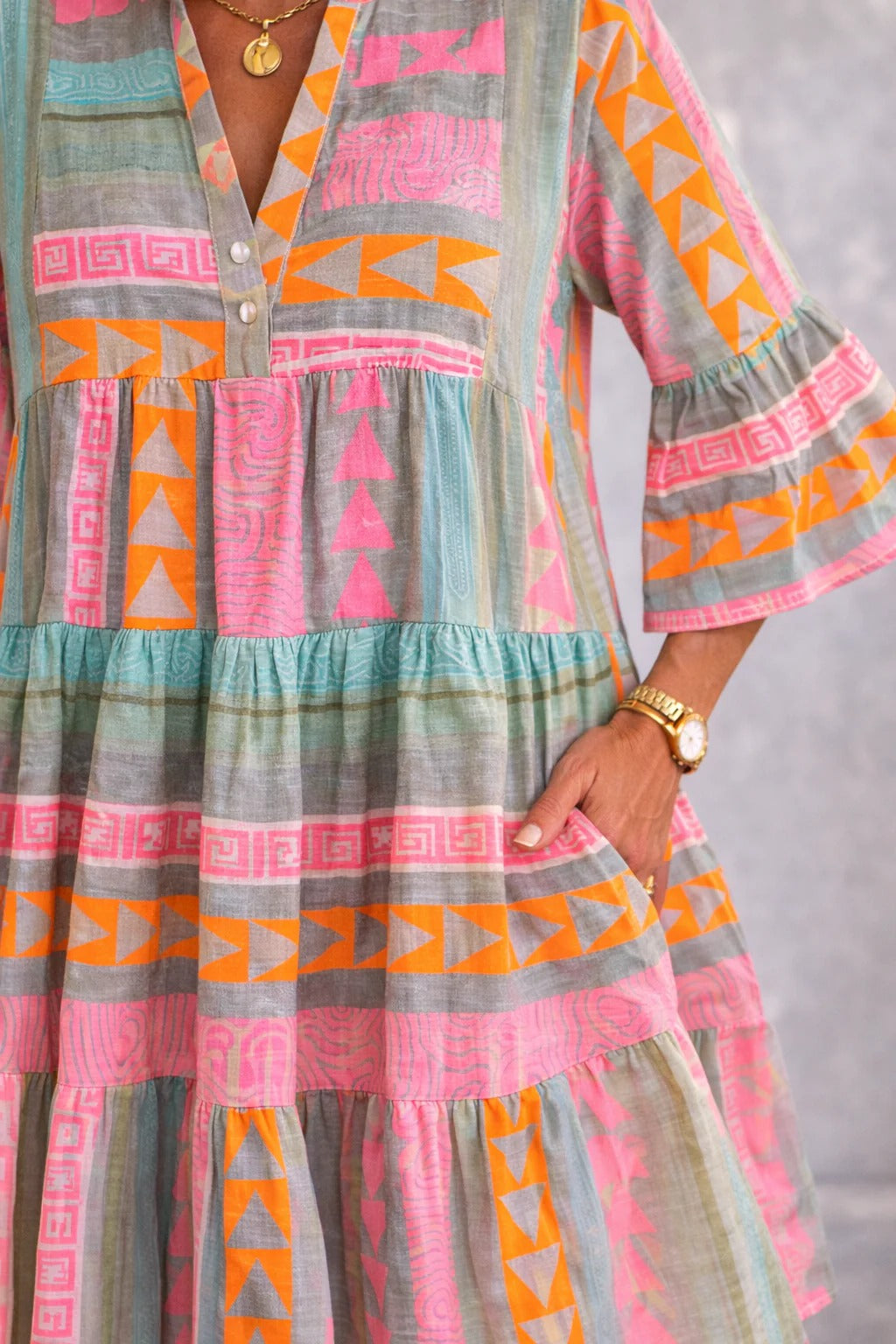 Aurabelletm Timeless Vintage Grace Midi Dress