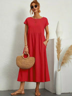 GABRIELLE | Flowing Midi Dress With Timeless Elegance