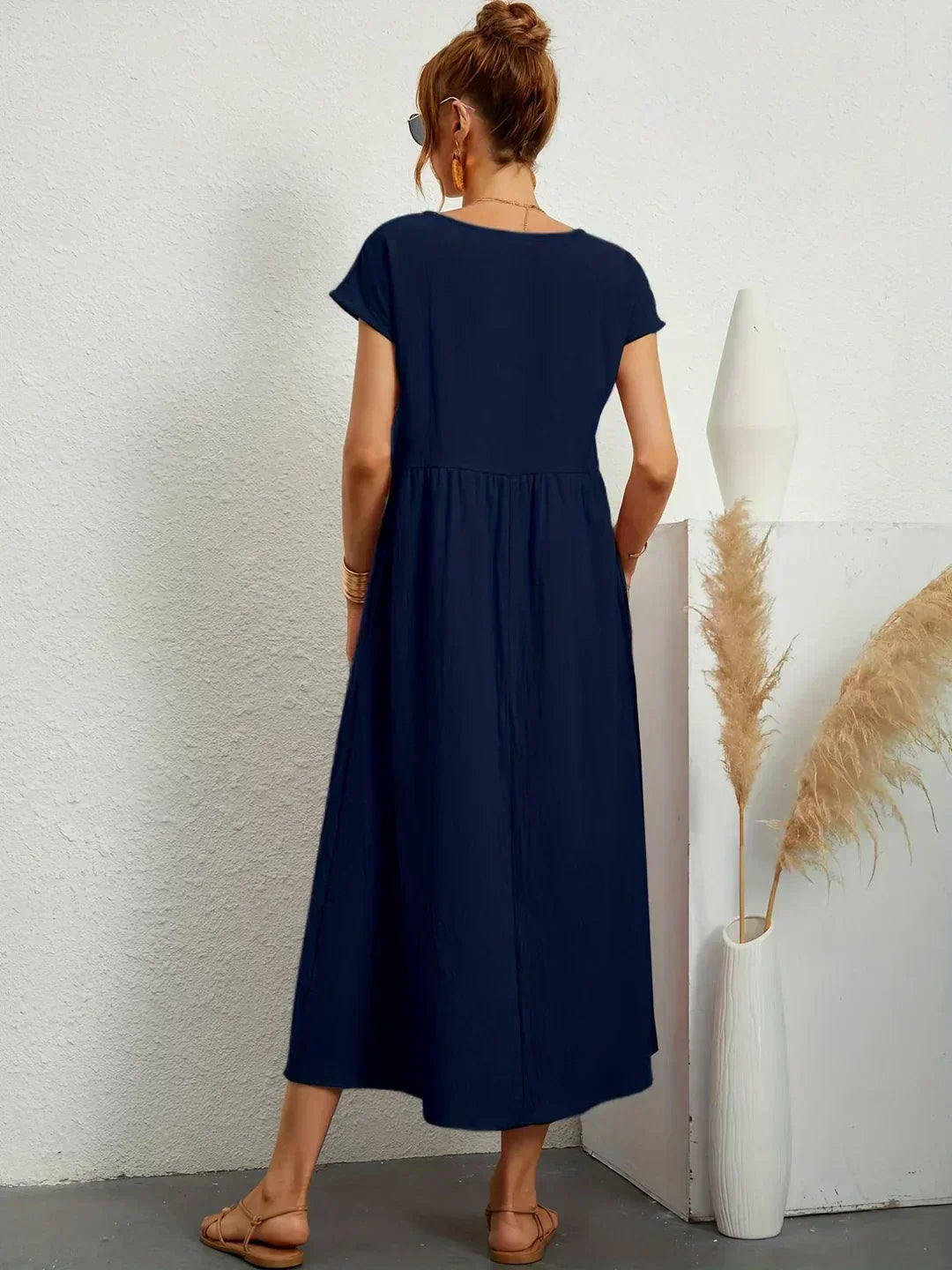 GABRIELLE | Flowing Midi Dress With Timeless Elegance