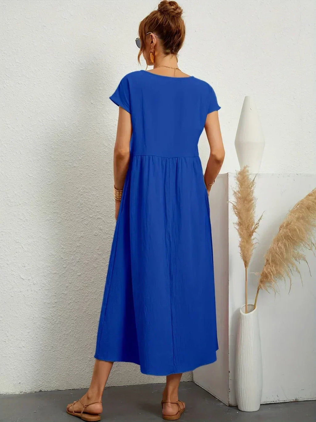 GABRIELLE | Flowing Midi Dress With Timeless Elegance