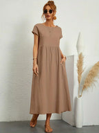 GABRIELLE | Flowing Midi Dress With Timeless Elegance