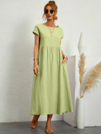 GABRIELLE | Flowing Midi Dress With Timeless Elegance
