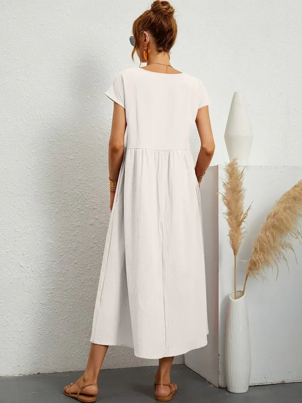 GABRIELLE | Flowing Midi Dress With Timeless Elegance