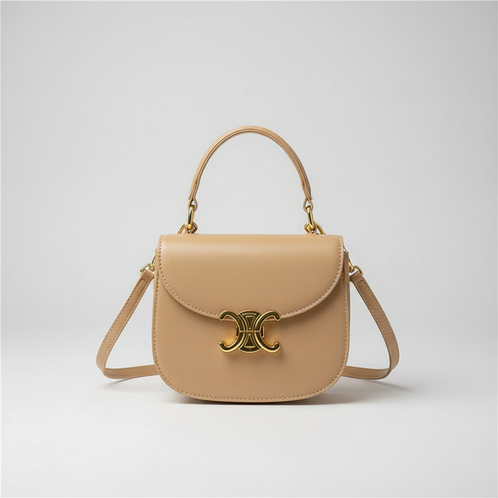 Mini Crossbody Bag with Gold-Tone