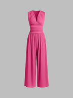 CHARITY | Chic Sleeveless Wide-Leg Jumpsuit