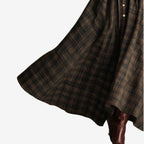 CELENE | Checked Vintage Maxi Dress
