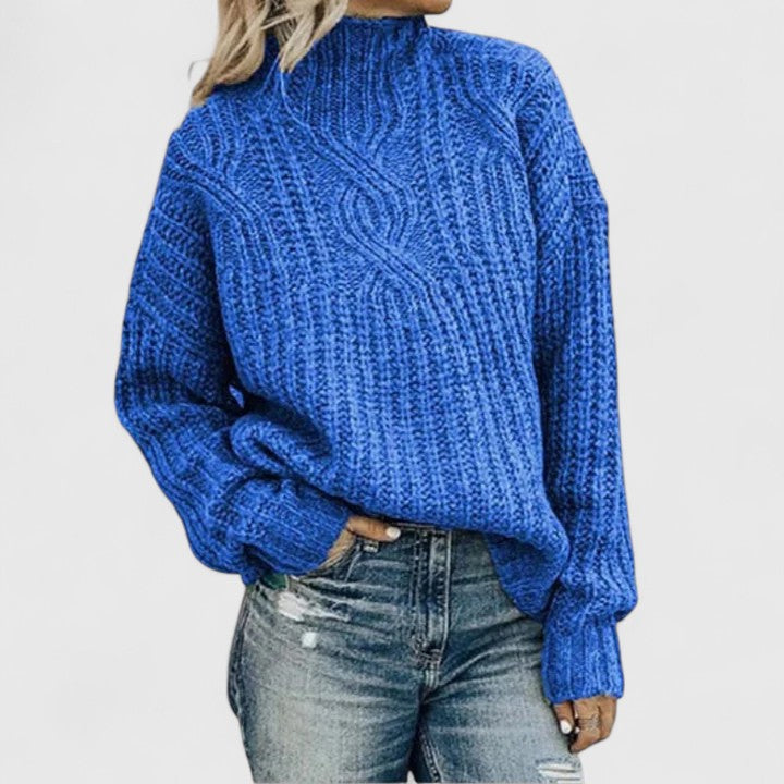 AERYNNA | Cable-Knit Classic Knit Sweater