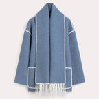 ZYRA | Fringed Scarf Jacket