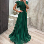 SELENA | Pleated Evening Gown