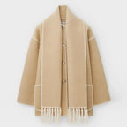ZYRA | Fringed Scarf Jacket