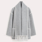 ZYRA | Fringed Scarf Jacket