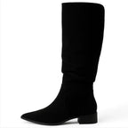 ROSELIA | Draped Beige Everyday Boots