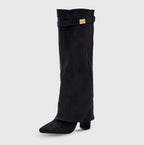 SUEDORA | Textured High Boots