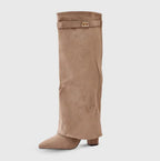 SUEDORA | Textured High Boots