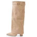 SUEDORA | Textured High Boots