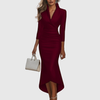 EVELISSE | V-Neck Evening Dress