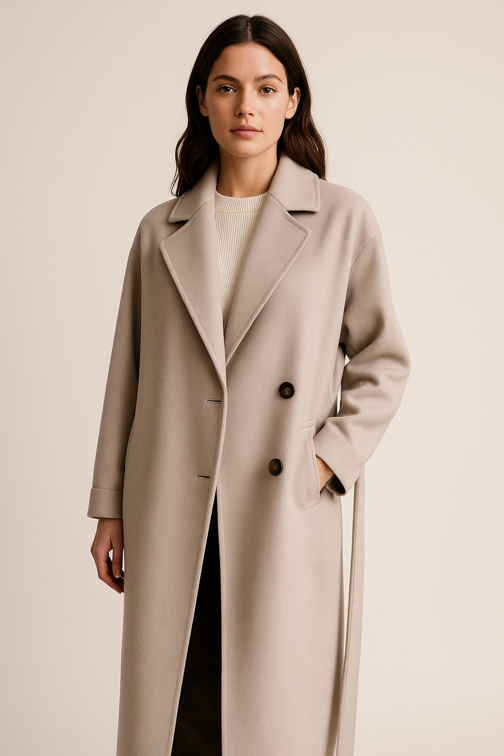 CERYS | Collared Caramel Trench Coat