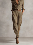 CORENNE | Elegant Plaid Dress