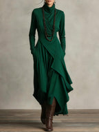 LIORAH | Draped Elegant Maxi Dress