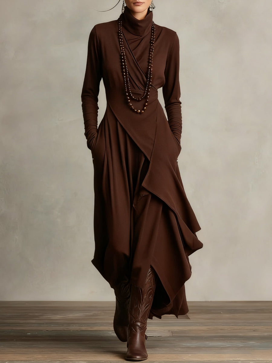 LIORAH | Draped Elegant Maxi Dress