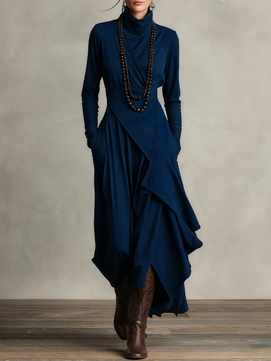 LIORAH | Draped Elegant Maxi Dress