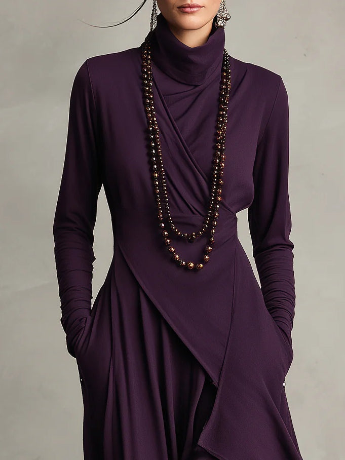 LIORAH | Draped Elegant Maxi Dress