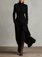 LIORAH | Draped Elegant Maxi Dress