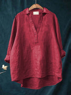 NERINA | Collared Everyday Blouse Textured